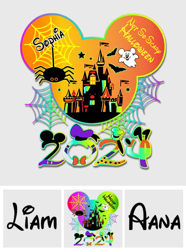 Personalized Halloween Mouse Decal Custom Name for Kids Decal Full GradoCreations