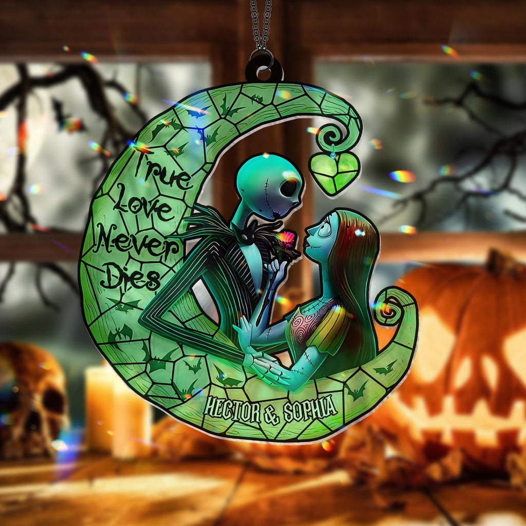 Personalized Nightmare Suncatcher Ornament Unique Gift for Couples Window Hanging Suncatcher Ornament GradoCreations