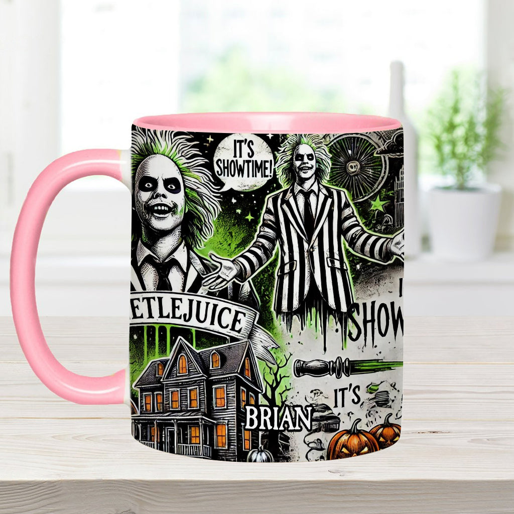 Personalized Halloween Accent Mug Custom Name Gift Idea Accent Mug GradoCreations