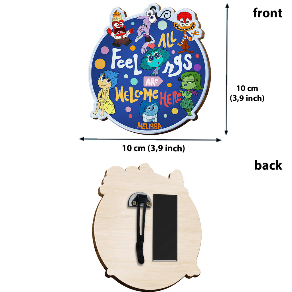 Personalized Shaped Car Visor Clip All Feelings Welcome Gift Shaped Car Visor Clip GradoCreations