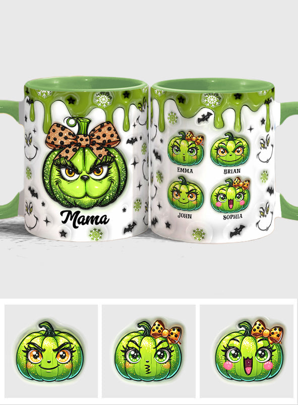 Personalized Grinchy Grandma Accent Mug Custom Name Gift Accent Mug GradoCreations
