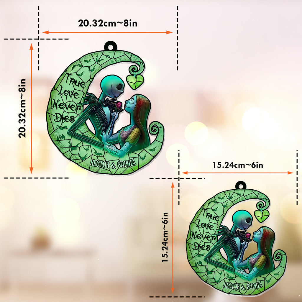 Personalized Nightmare Suncatcher Ornament Unique Gift for Couples Window Hanging Suncatcher Ornament GradoCreations