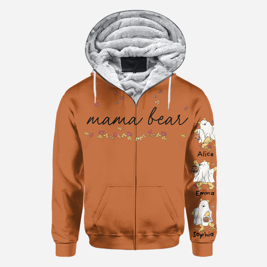Personalized Mama Bear All Over Shirt for Mom with Custom Names All Over Shirt GradoCreations