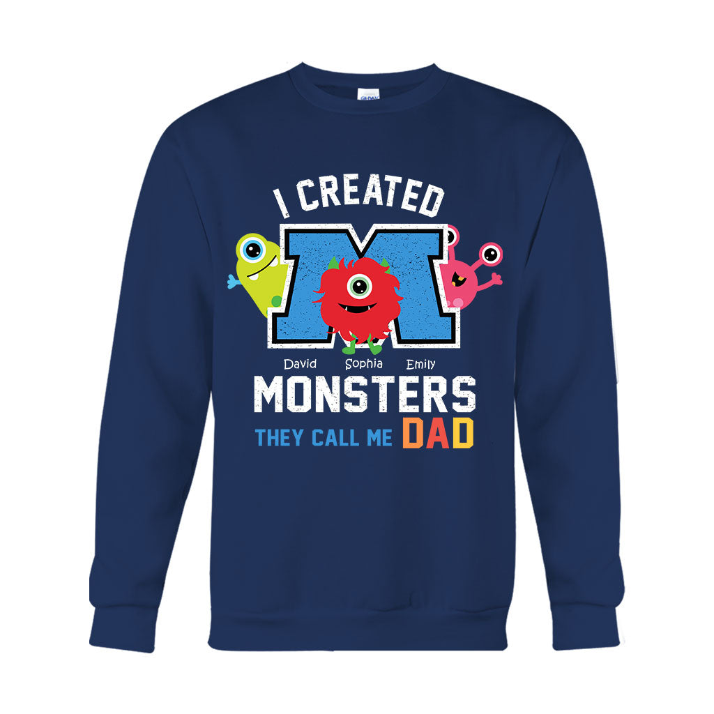 Personalized Father's Day T-shirt with Custom Names | Unique Dad Gift T-shirt & Hoodie GradoCreations