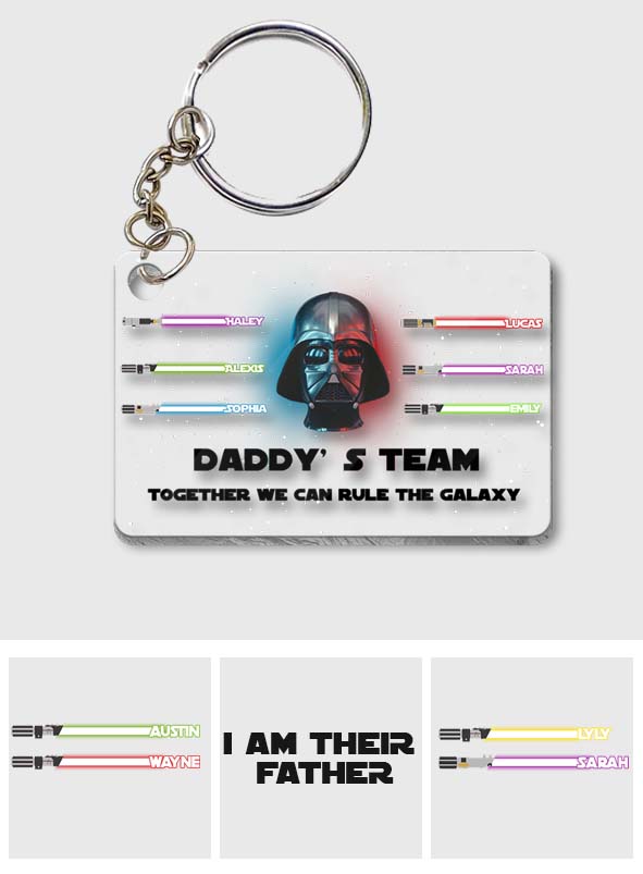 Personalized Star Wars Acrylic Keychain Gift for Dad One-sided Keychain GradoCreations