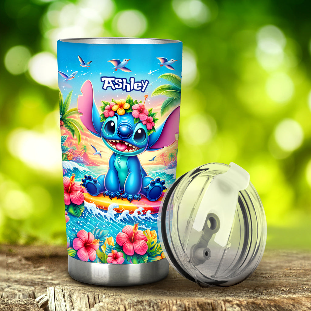 Personalized Ohana Tumbler Custom Name Summer Gift Tumbler GradoCreations