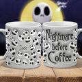 Personalized Nightmare Before Coffee Mug with Custom Name Mug GradoCreations