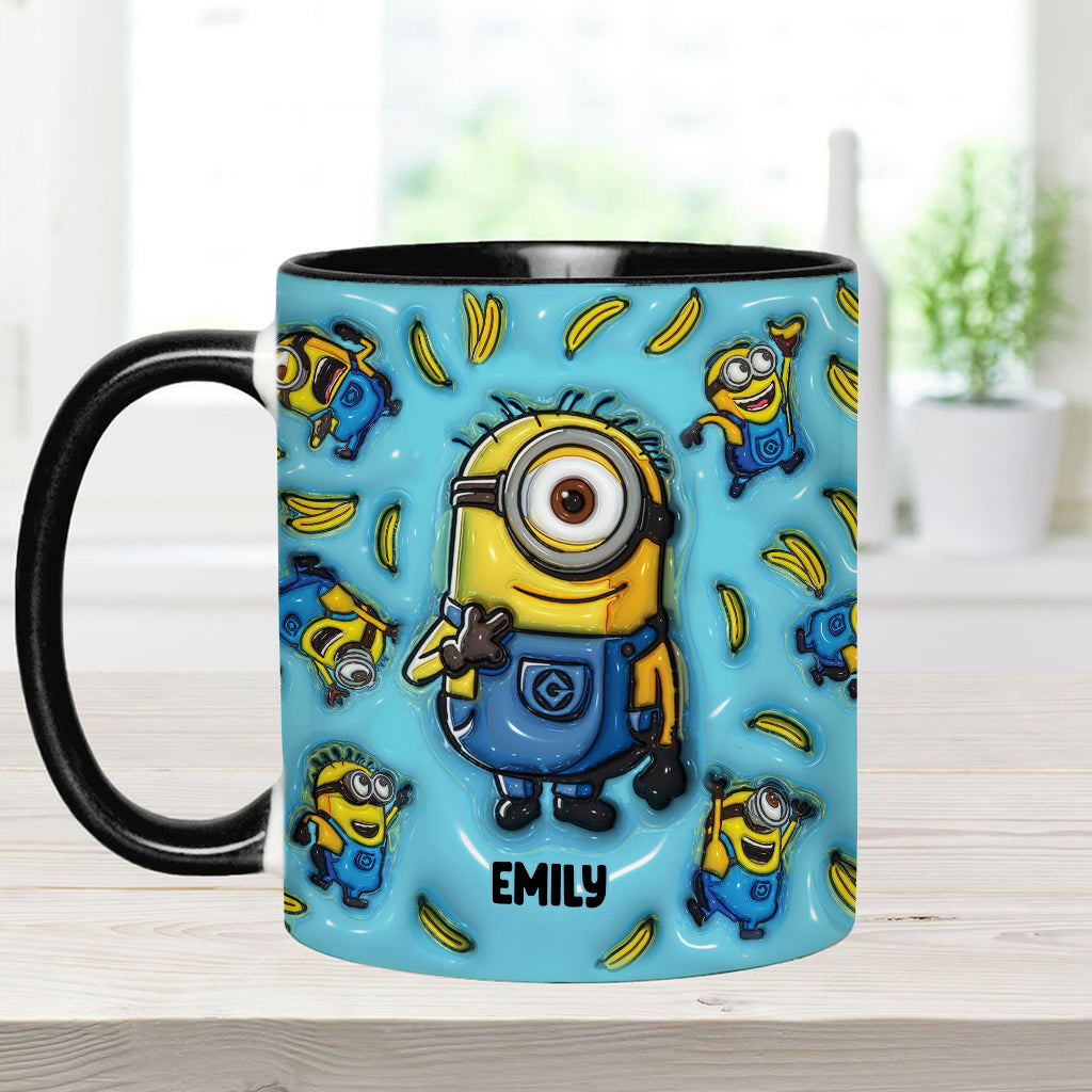 Personalized Minion Mug Custom Name Gift Idea for Kids Accent Mug GradoCreations