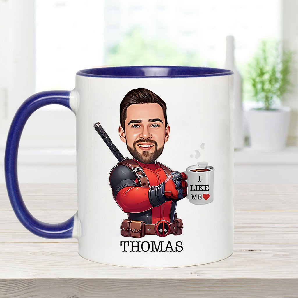 Personalized Accent Mug I Like Me Custom Photo Gift Accent Mug GradoCreations
