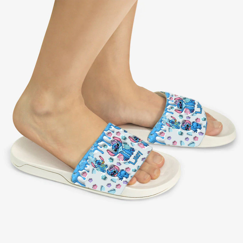 Personalized Ohana Slide Sandals Custom Name Gift for Family Slide Sandals GradoCreations