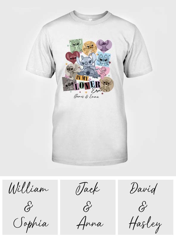 Personalized Couple T-shirt & Hoodie with Custom Names Gift for Her & Him T-shirt & Hoodie GradoCreations