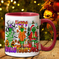 Personalized Grinch Accent Mug Custom Name Holiday Gift Accent Mug GradoCreations