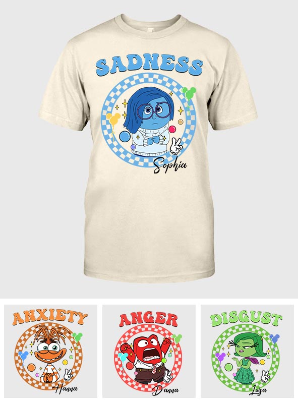 Personalized Emotion T-shirt & Hoodie Custom Name Gift T-shirt & Hoodie GradoCreations
