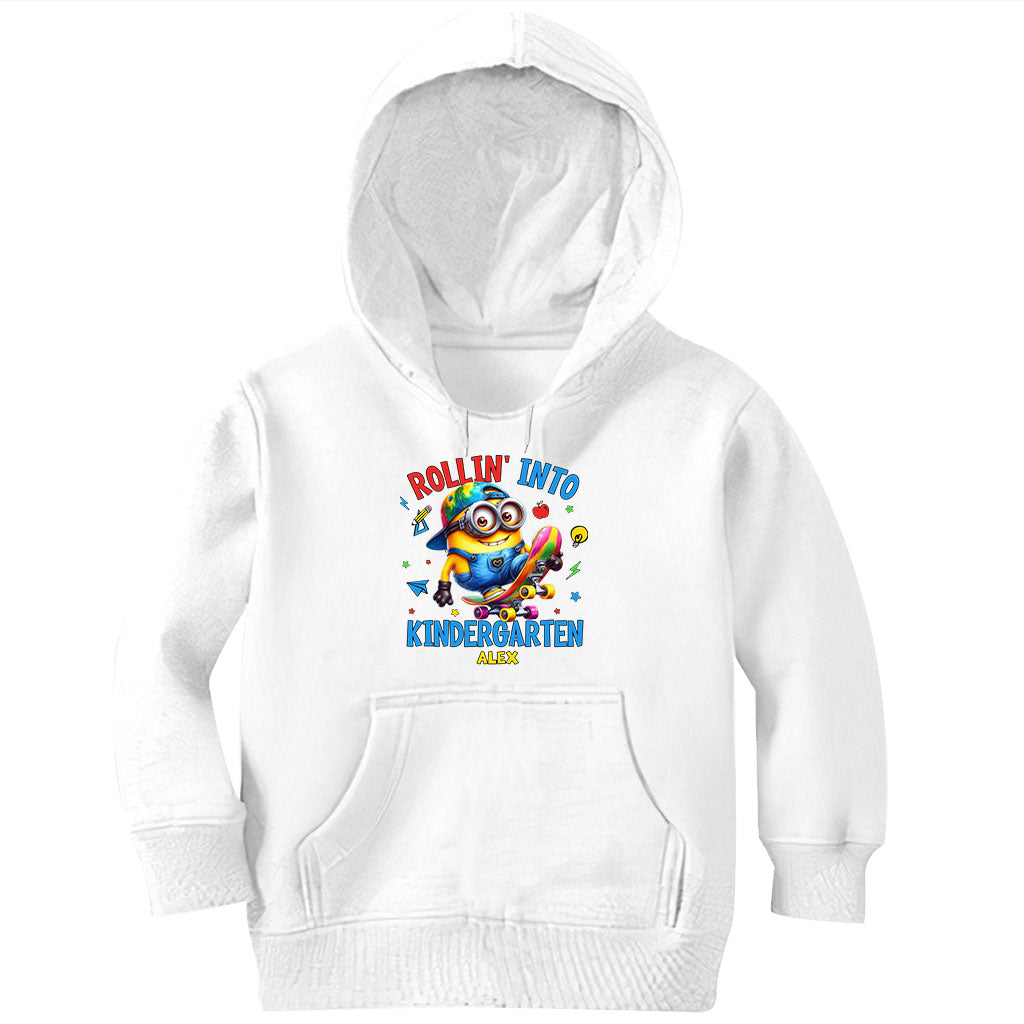 Personalized Kids T-Shirt Rollin Into Kindergarten Custom Name T-shirt & Hoodie GradoCreations