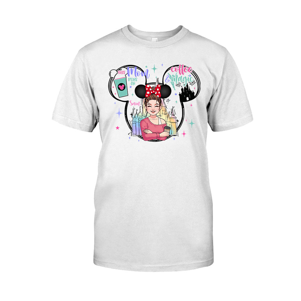 Personalized Coffee Magic Mouse T-shirt for Mom – Custom Name Gift T-shirt & Hoodie GradoCreations