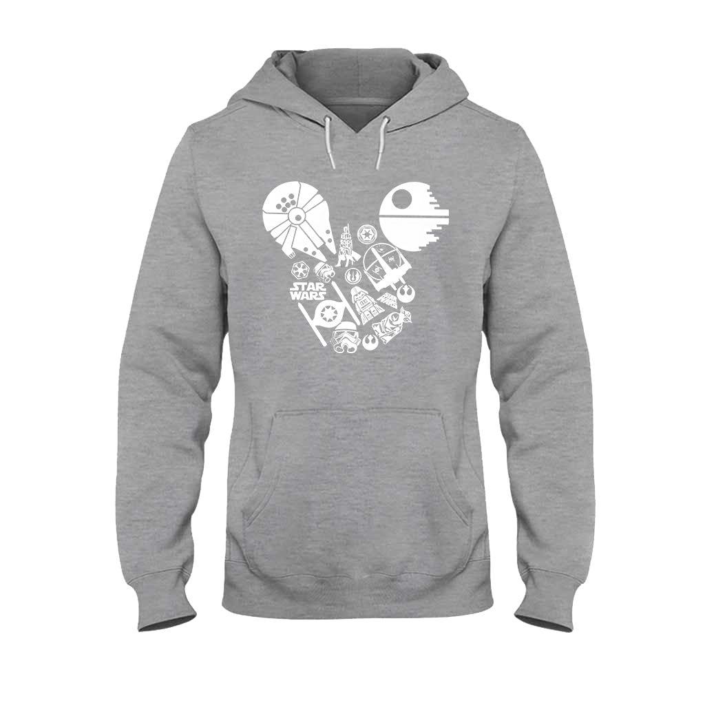Personalized Star Wars Mouse Ears T-shirt & Hoodie Gift for Fans T-shirt & Hoodie GradoCreations