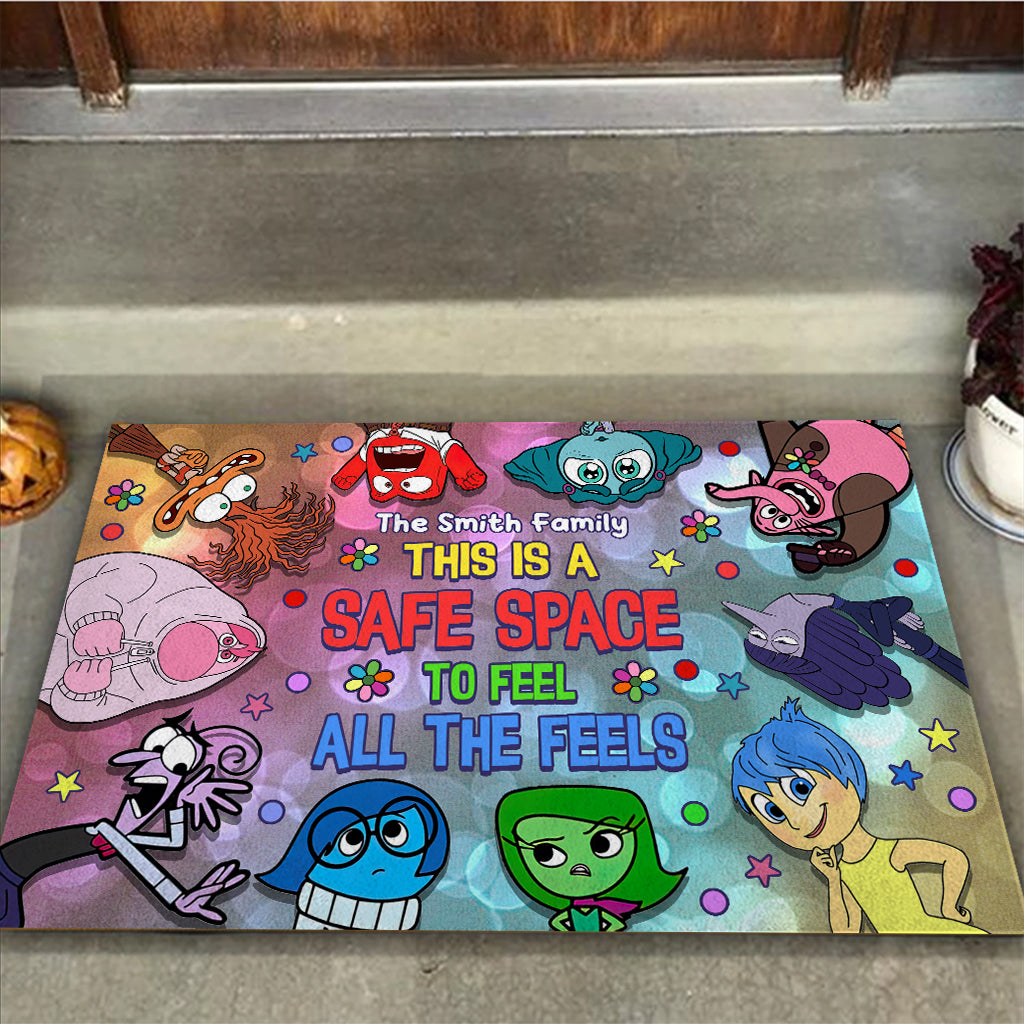 Personalized Doormat Safe Space Family Name Custom Gift Doormat GradoCreations