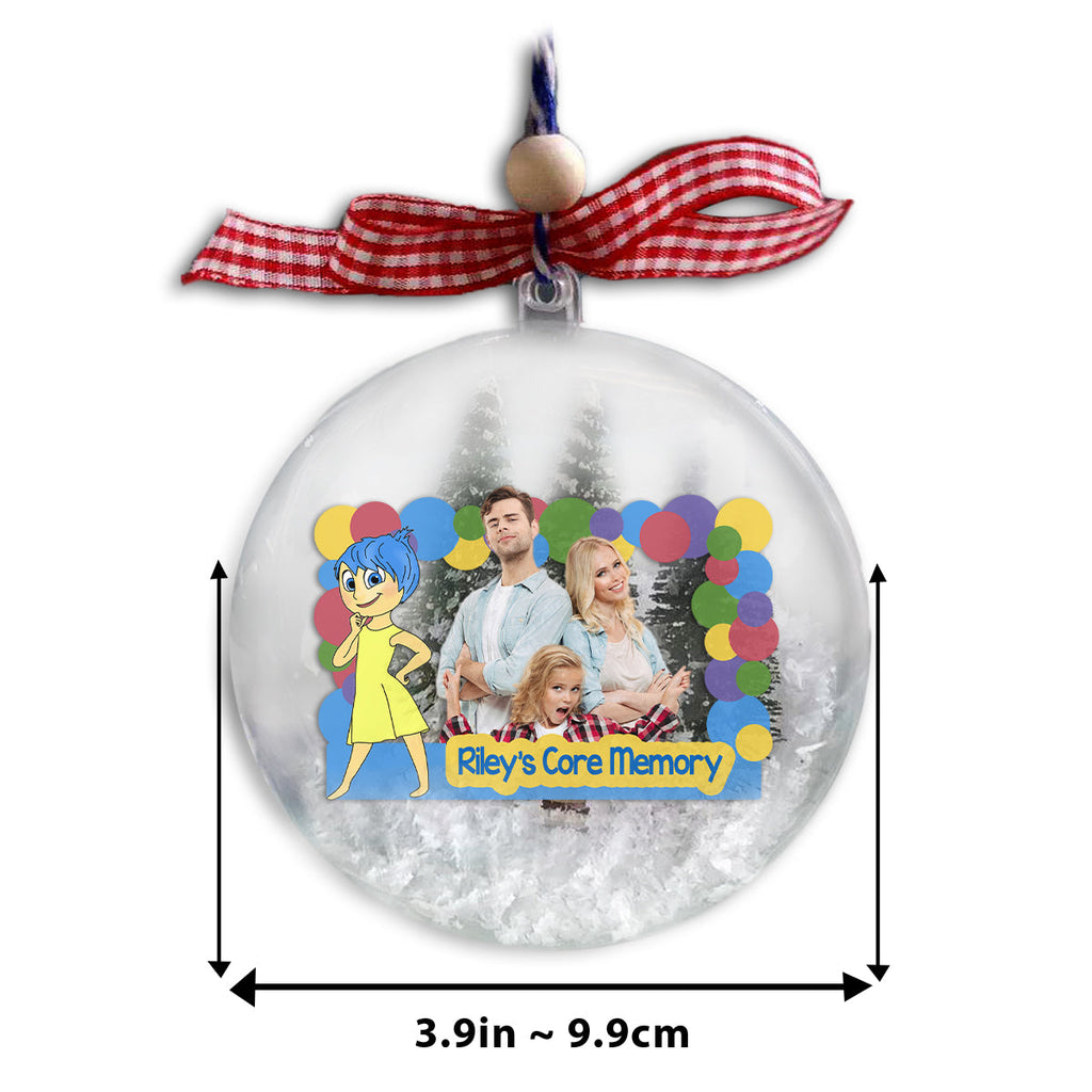 Personalized Snow Globe Ornament Custom Design Unique Gift for Christmas Snow Globe Ornament GradoCreations