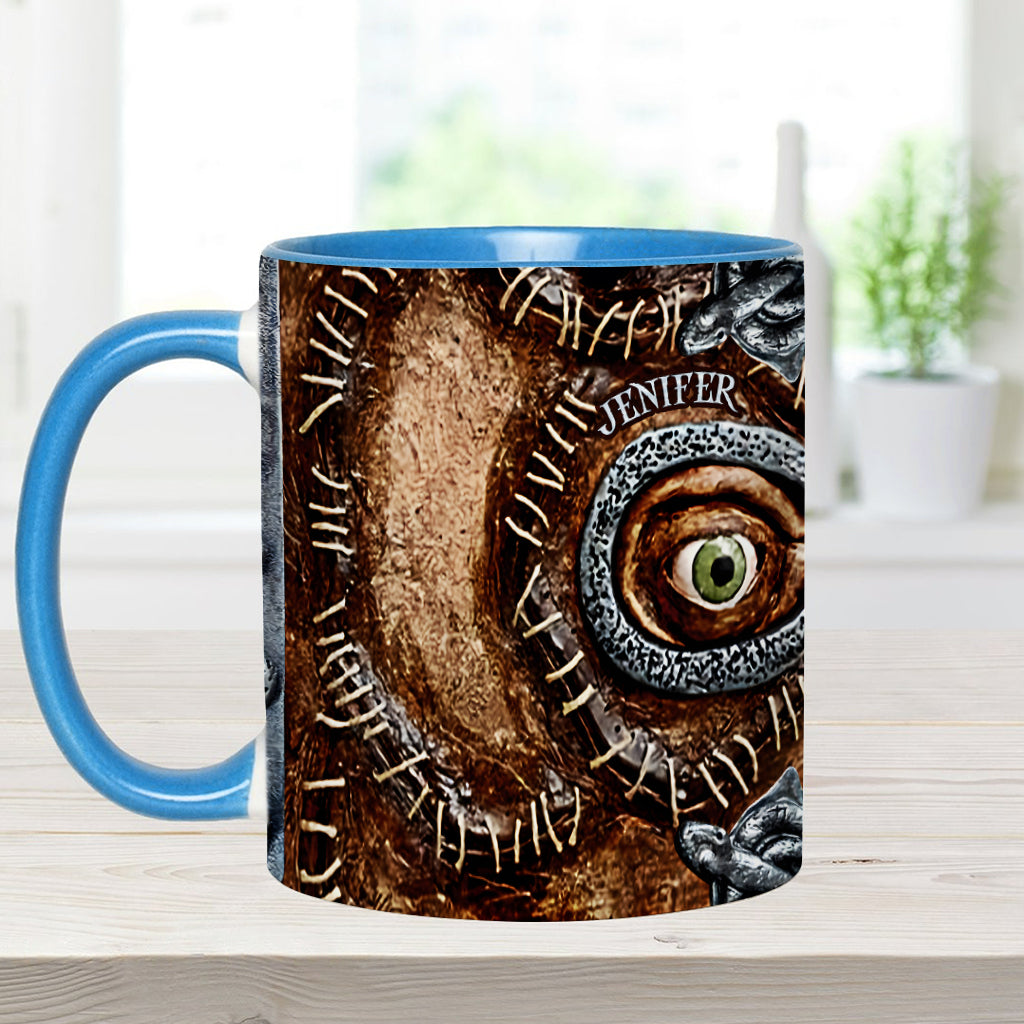 Personalized Three Witches Accent Mug Custom Name Gift for Halloween Accent Mug GradoCreations