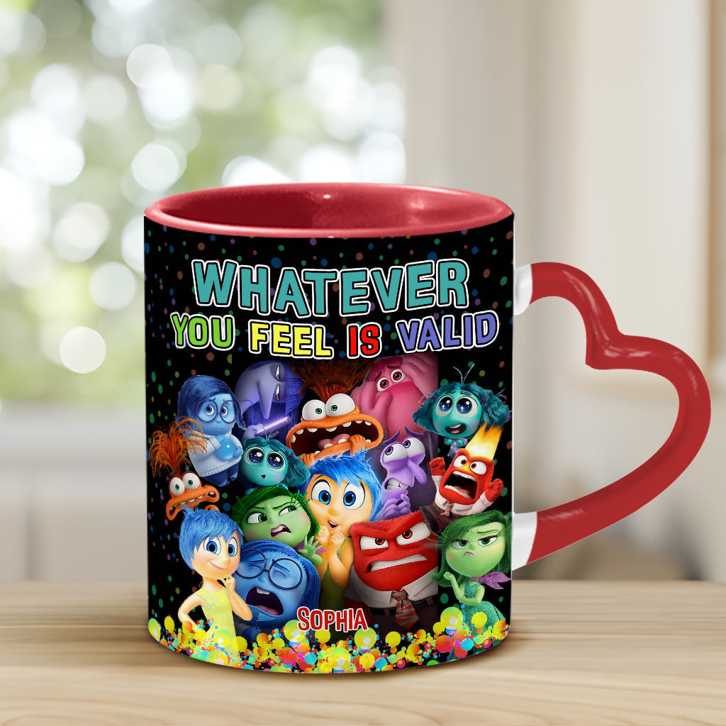 Personalized Heart Handle Mug Custom Name Gift for Loved Ones Heart Handle Mug GradoCreations