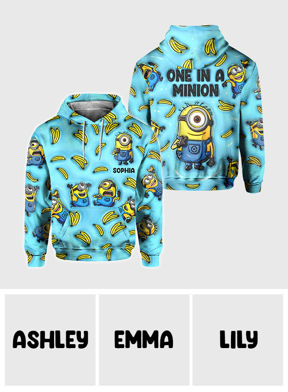 Personalized Minion All Over Shirt Custom Name Birthday Gift All Over Shirt GradoCreations