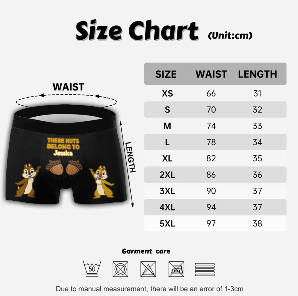 Personalized Men's Boxer Briefs Custom Name Gift for Him Men Boxer Briefs GradoCreations