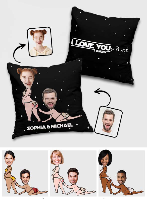 Personalized Funny Throw Pillow Custom Couple Gift for Him/Her Throw Pillow GradoCreations