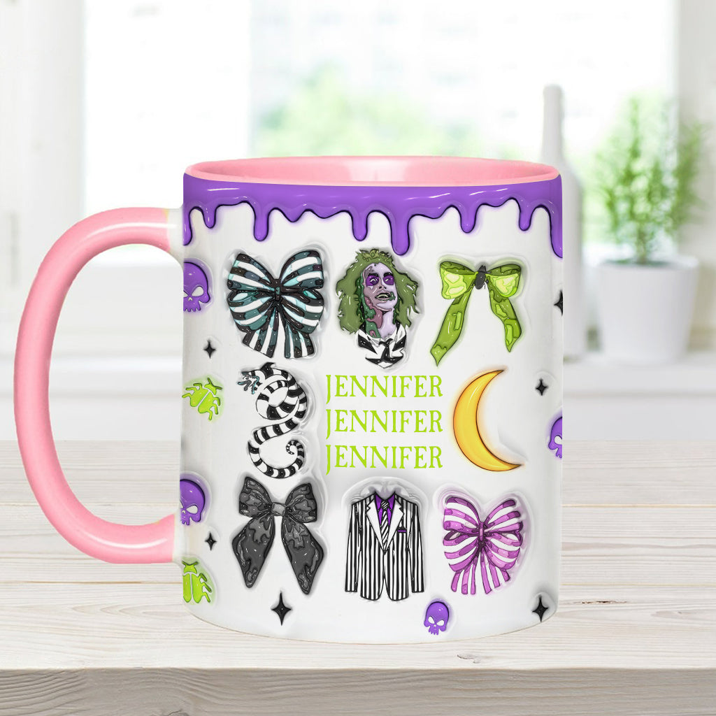 Personalized Accent Mug with Unique Design for Halloween Gift Accent Mug GradoCreations
