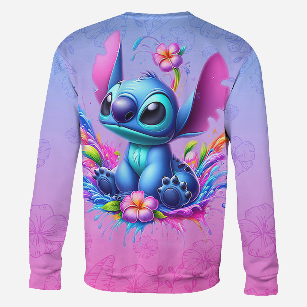 Personalized Blue Ohana All Over Shirt Custom Name Gift All Over Shirt GradoCreations
