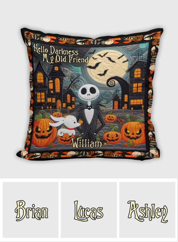 Personalized Nightmare Throw Pillow Halloween Gift for Kids Throw Pillow GradoCreations