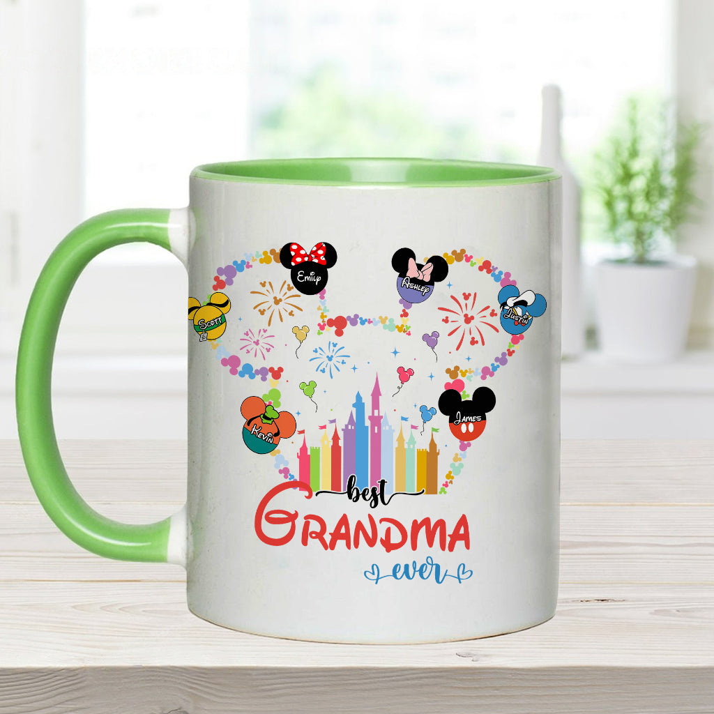 Personalized Grandma Accent Mug Custom Name Gift for Mother's Day Accent Mug GradoCreations