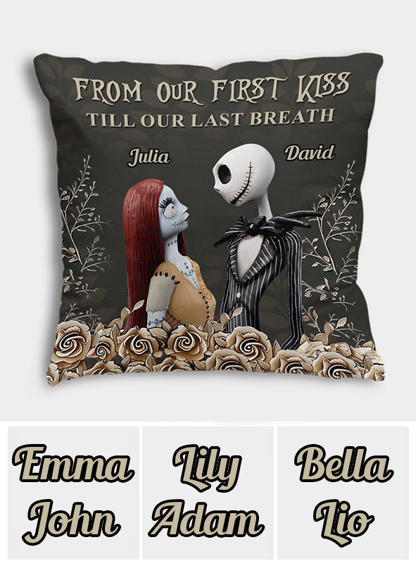 Personalized Nightmare Throw Pillow Custom Name Gift for Couples Throw Pillow GradoCreations