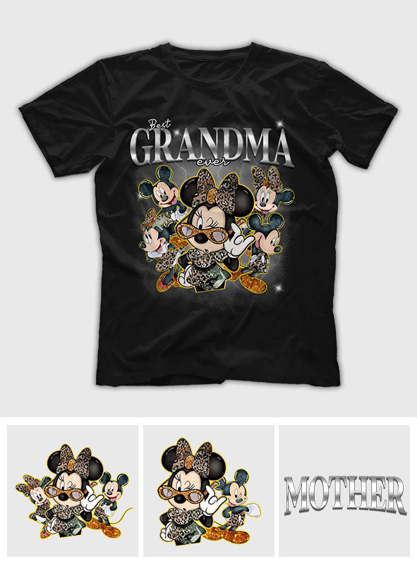 Personalized Best Grandma Mouse Ears T-shirt & Hoodie Gift T-shirt & Hoodie GradoCreations
