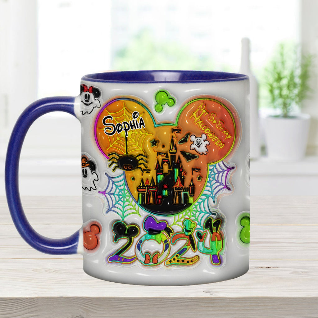 Personalized Halloween Mouse Accent Mug with Custom Name for Kids Accent Mug GradoCreations