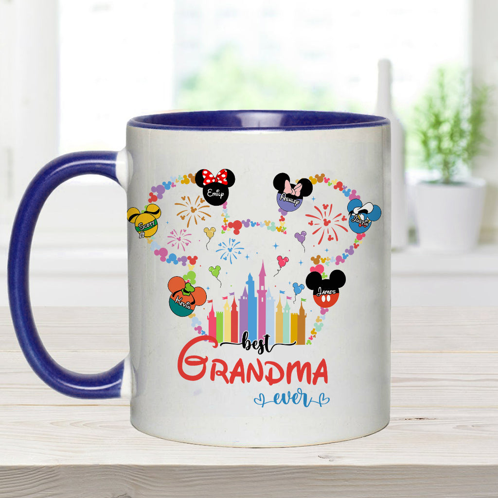 Personalized Grandma Accent Mug Custom Name Gift for Mother's Day Accent Mug GradoCreations