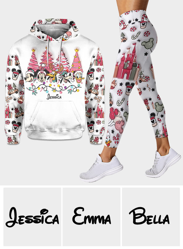 Personalized Christmas Mouse Hoodie and Leggings Gift for Kids Hoodie & Leggings GradoCreations
