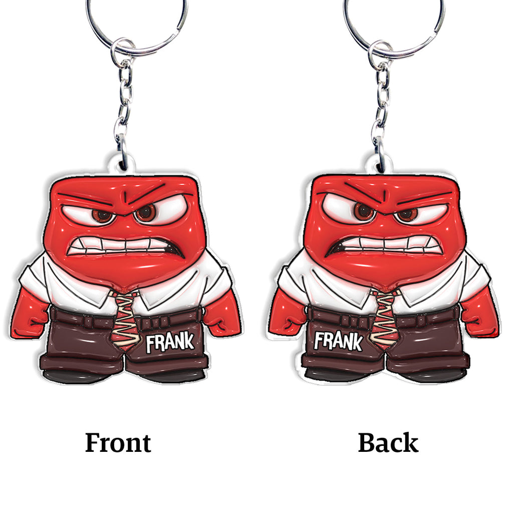 Personalized Anger Keychain Custom Name Gift for Graduation Keychain GradoCreations
