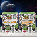 Personalized The Force Accent Mug Custom Name Gift for Star Wars Fans Accent Mug GradoCreations