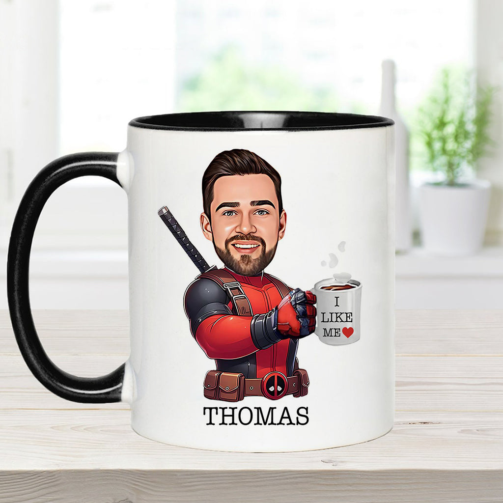 Personalized Accent Mug I Like Me Custom Photo Gift Accent Mug GradoCreations
