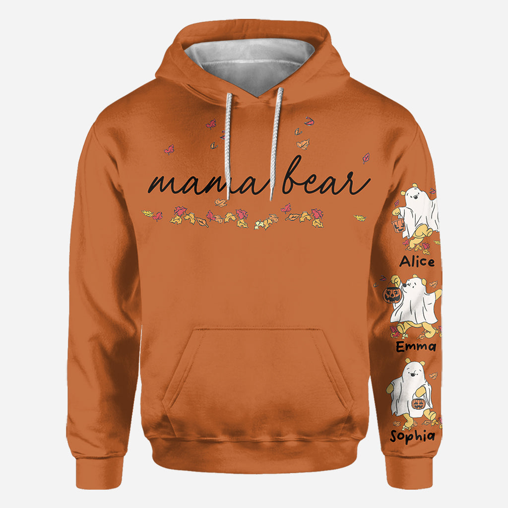 Personalized Mama Bear All Over Shirt for Mom with Custom Names All Over Shirt GradoCreations