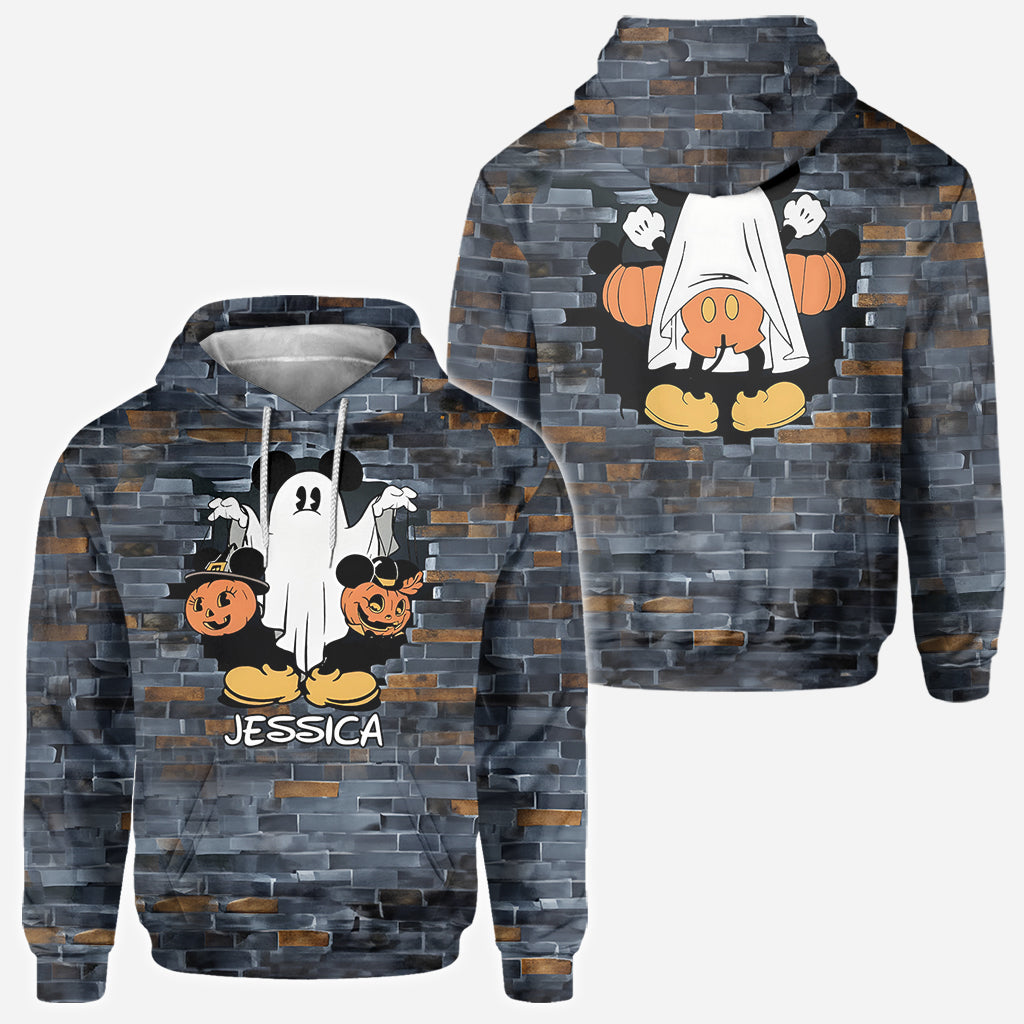 Funny Personalized Ghost Mouse All Over Shirt for Kids & Adults All Over Shirt GradoCreations