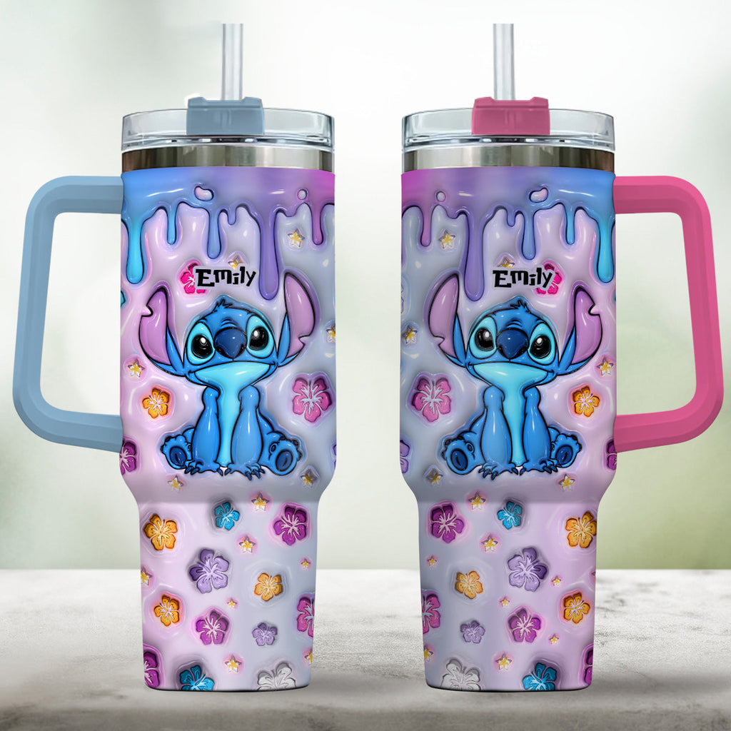 Personalized Ohana Tumbler with Handle Custom Name Gift Idea Tumbler With Handle GradoCreations