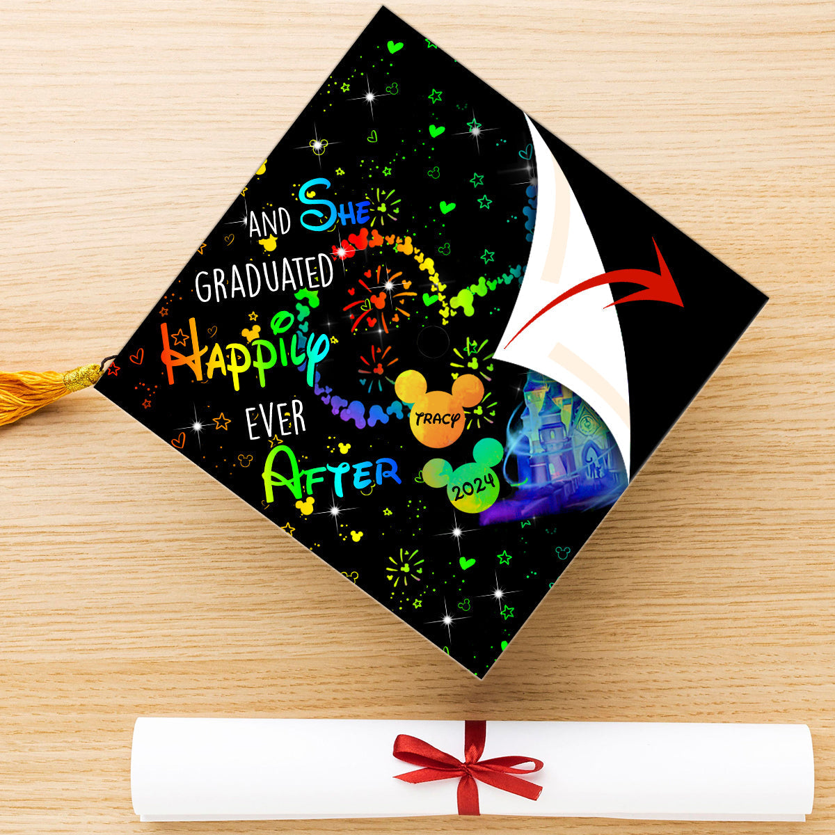 Personalized Graduation Cap Topper Custom Design Gift for Her Cap Topper GradoCreations