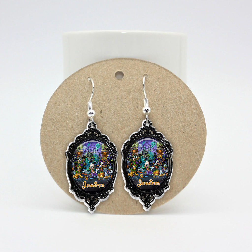 Personalized Halloween Themed Mouse Earrings Gift for Her Earrings GradoCreations