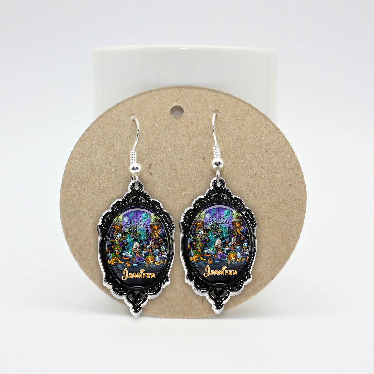 Personalized Halloween Themed Mouse Earrings Gift for Her Earrings GradoCreations