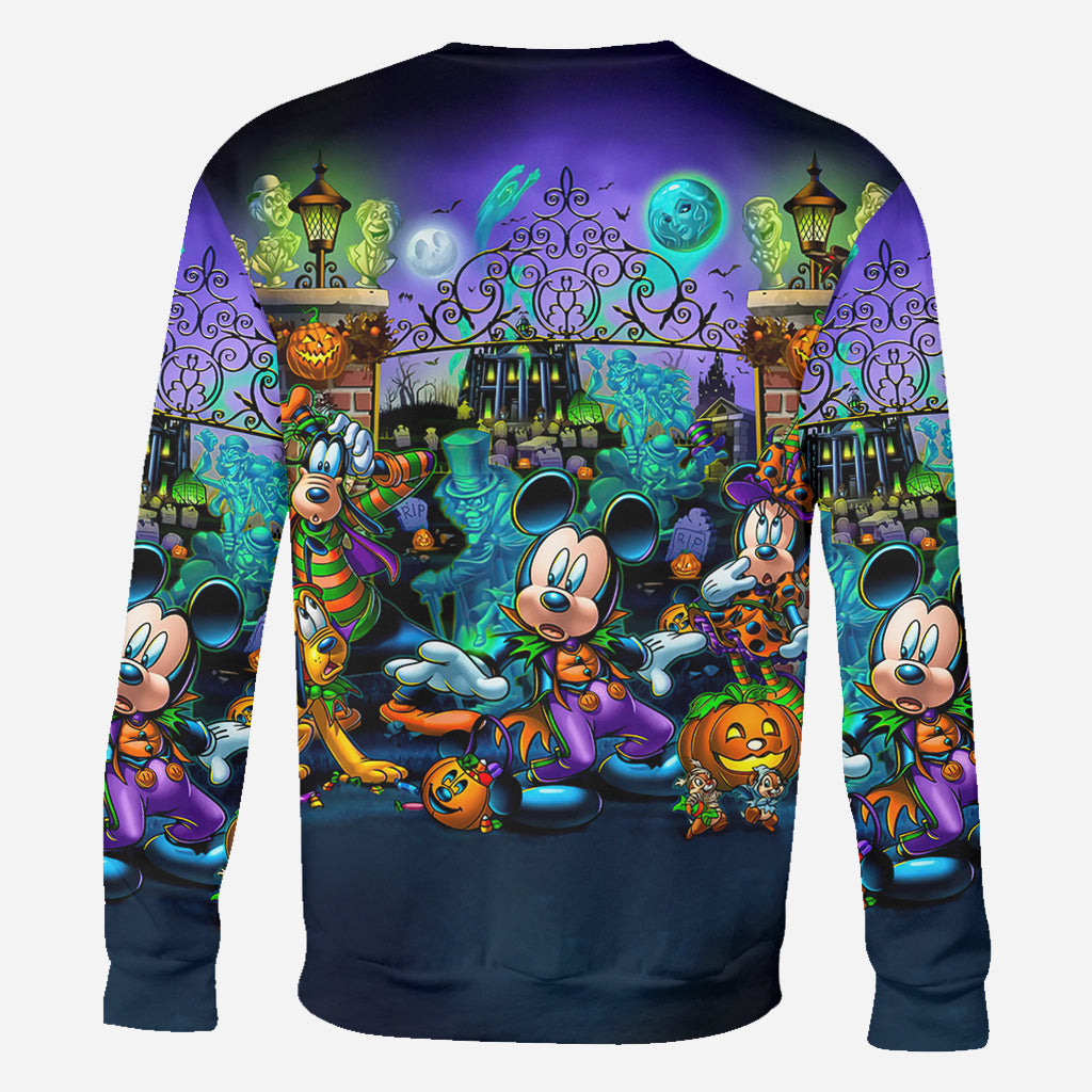Personalized Welcome Foolish Mortals All Over Shirt for Halloween All Over Shirt GradoCreations