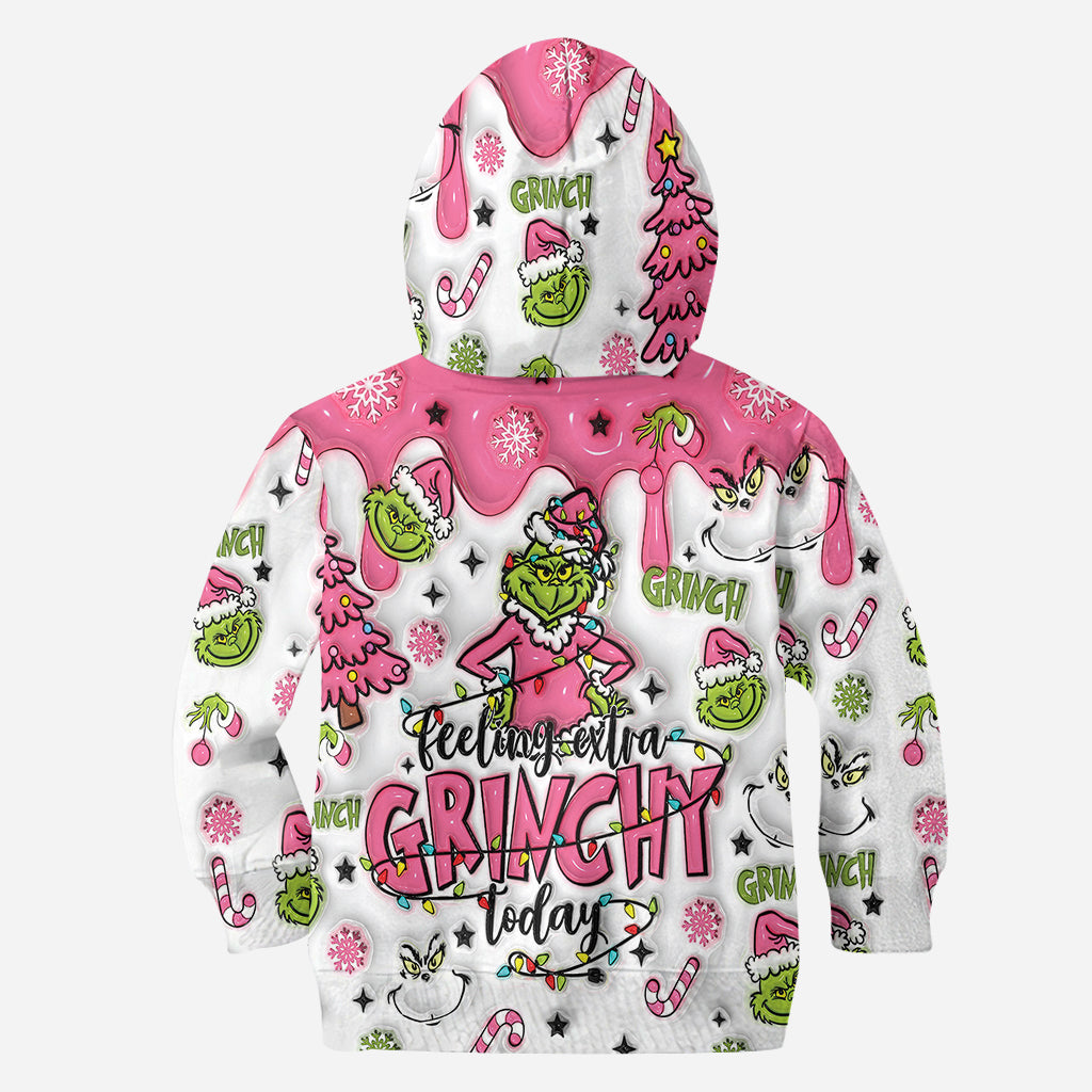 Personalized Grinchy Hoodie and Leggings Set for Christmas Gift Hoodie & Leggings GradoCreations