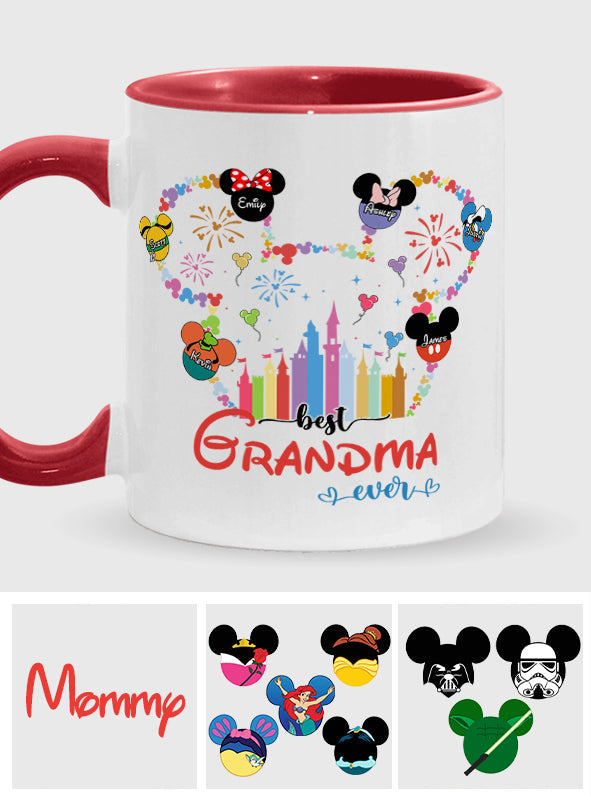 Personalized Grandma Accent Mug Custom Name Gift for Mother's Day Accent Mug GradoCreations