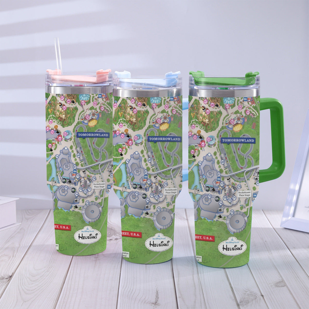 Personalized Magic Kingdom Mouse Tumbler with Handle | Unique Gift Tumbler With Handle GradoCreations