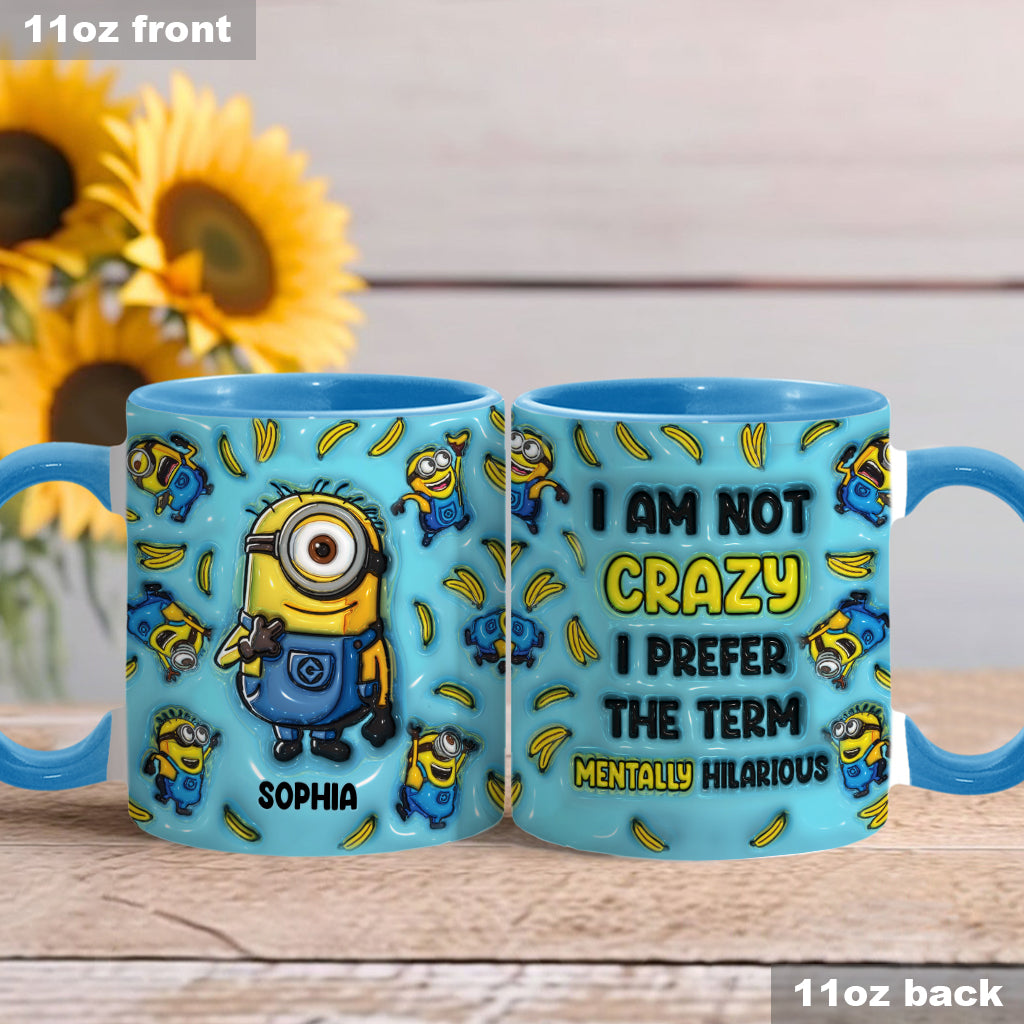Personalized Ceramic Accent Mug Funny Quote Custom Name Gift Accent Mug GradoCreations